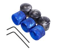 BESPORTBLE 2 Sets Electric Guitar Potentiometer Knobs with Adjustable Volume Control Rotary Shaft Replacement for Bass and Guitar DIY Friendly Installation Blue and Gray