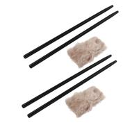 BESPORTBLE 2 Sets Electrostatic Friction Rods with Faux Fur for Junior High Physics Teaching Tools Laboratory Supplies for Static Electricity Experiments Educational Science Random Color