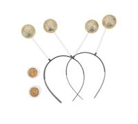 BESPORTBLE 2 Sets Glitter Antenna Headbands Sparkly Costume Accessories for Halloween Realistic Headpiece and Boppers Ball Set for Masquerade Parties