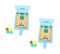 BESPORTBLE 2 Sets Interactive Childrens Desktop Basketball with Soft Balls Educational Finger Strengthening Plaything for Parent Fun and Hand Eye Coordination Development Random Random Color