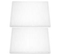 BESPORTBLE 2 Sets Multi-Purpose Plastic Writing Guide Stencil with 27 Grids and 1.0cm Spacing, Straight Line Paper Guide Template for Calligraphy, Journaling, and Creative Drawing