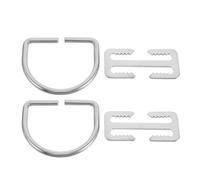 BESPORTBLE 2 Sets Scuba Diving D-ring Buckle Diving Weight Belt Retainer Stainless Steel Versatile Gear Attachment Secure Weight Stability Fits 2 Inch Webbing Snorkeling Underwater Movements