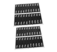 BESPORTBLE 2 Sheets Weight Sticker Labels for Dumbbells and Gym Equipment Self-Adhesive Numeric Tags with Pinholes Fitness Weight Identification for Weightlifting and Exercise Machines
