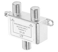 BESPORTBLE 2-Way Coaxial Cable Splitter 5-2400MHz for Internet and CATV, Compatible RG6, Digital Signal Power Splitter for Satellite and TV Aerial Systems