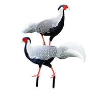 BESPORTBLE 2 x Pheasant Garden Decoration England Sprinkler Hedgehog Bowl Garden Pheasant Ornament Outdoor Decoration for the Garden Pheasant Jewellery Lawn Garden Tool Outdoor Solar Expandable Basket