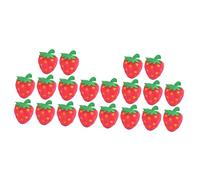 BESPORTBLE 20 pcs Plush Strawberry Cat Soft Pet Fruit Chew Dolls for Playing and Biting Adorable Dot Pattern Set to Prevent Furniture Damage and Enhance Cat Interaction at Home