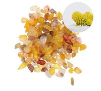 BESPORTBLE 200g Irregular Yellow Decorative Gravel Stones for Flower Pots Aquariums and Landscaping Polished Natural River Pebbles for Creative Home Decoration