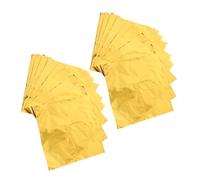 BESPORTBLE 200pcs DIY Aluminum Foil Candy Wrappers for Chocolate Tea Food Packaging Bright Gold Glossy Freshness Preservation Versatile Use for Homemade Snacks and Wrapping