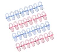 BESPORTBLE 200PCS Mini Acrylic Pacifiers for Shower Table Decorations Gender Reveal Party Supplies Vibrant Scatter Ornaments for Boys and Birthday Celebrations