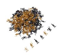 BESPORTBLE 200pcs Miniature Medieval Soldier Models Figurines for Table Decoration Detailed Mini Soldiers Playset with Various Poses and Tools Craft Figures for Desktop Display and Collecting
