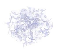 BESPORTBLE 200pcs Small Suction Cups Strong Slip Pads for Glass Table Window Kitchen Bathroom Organization Transparent Multipurpose Hooks Easy Installation with No Surface Damage