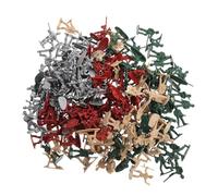 BESPORTBLE 200Pcs Soldier Action Figures Plastic for Birthday Party Decorations and Desktop Military Model with Various Soldiers Decors Random Color