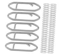 BESPORTBLE 200pcs Stainless Steel Fishing Snap Swivels Lure Snap Clips Connector for Saltwater Freshwater High Strength Quick Lure Replacement Corrosion Resistant Tackle