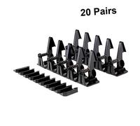 BESPORTBLE 20pairs Boys and Girls Safety Cabinet Locks Drawer Locks for Boy Girl Childproof Black Easy to Open for Adults Material