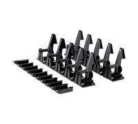 BESPORTBLE 20pairs Protective Lock Drawer Lock Sets in Black for Boys and Girls Safety Boy Girl Proofing Sticky Cabinet Latches for Cupboard and Drawer Security