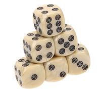 BESPORTBLE 20Pcs Aesthetic Dice Smooth Surface Gaming Dice for Family Gatherings Parties Comfortable to Hold Sided Game Accessory for Fun Joyful Atmosphere