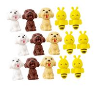 BESPORTBLE 20Pcs Animal Shaped Erasers Multi-Function Portable Mini Pencil Erasers for School Home Office Classroom Use Random Cartoon Styles