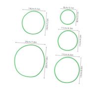 BESPORTBLE 20pcs Aquarium Floating Plant Rings with Feeding Barrier for Betta Fish Tank Includes Black and Easy to Install Floating Plant Protection for Healthy Aquatic