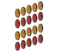 BESPORTBLE 20pcs Bike Reflectors with Round Adhesive Reflective Warning Discs for Front and Rear Use Abrasion-resistant Safety Markers for Bicycles Trailers Gates Mailboxes and Boats