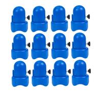 BESPORTBLE 20pcs Blue Trampoline Enclosure Pole Caps Fit Plastic End Covers with Screw for Safety Enhancement Weather Resistant Replacement Parts for Standard Trampoline Poles