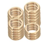 BESPORTBLE 20pcs Brass Lock Nut M10 with Precision Fit and Oil Seal Protection, round Collar Ring for Lighting Fixture and Lamp Repair, for DIY Replacement in Home Lighting Systems