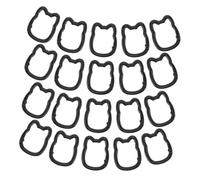 BESPORTBLE 20pcs Cat Shaped Key Holder Zinc Alloy Spring Clip Hooks Rust Resistant Keychain Accessories for DIY Projects Backpacks Handbags
