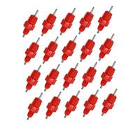 BESPORTBLE 20pcs Chicken Drinking Fountain Poultry Feeder Red Nipples Easy Sealing Space-saving Bird Waterer