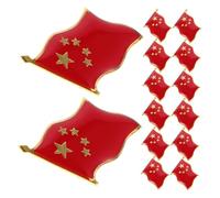 BESPORTBLE 20pcs Chinese Flag Lapel Pins Alloy Patriotic Five-pointed Star Badge Brooch for National Day Celebrations Theme Events gifts for for for for for for and Accessories