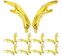 BESPORTBLE 20pcs Christmas Deer Horn Foil Balloons Reindeer Party Ornament Aluminum Film Balloon For Festive Holiday Decor And Kids' Imagination Boost
