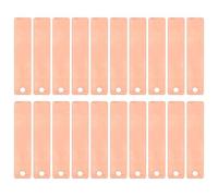 BESPORTBLE 20pcs Copper Battery Strips for Saltwater Battery with High Purity Copper Material, Reliable Voltage Output, Reusable Materials, Suitable for Physics Classroom Experiments
