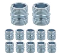 BESPORTBLE 20pcs Double Thread Shelf Pole Connectors Od Heavy-duty Metal Shelving Post Couplers with Fine Tightening Force for Wire Rack Storage Units Rack Support Nuts for Modular Expansion