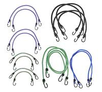 BESPORTBLE 20pcs Elastic Ropes Bungee Cords Heavy Duty Hooks Assorted for Camping Outdoor DIY Crafts