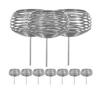 BESPORTBLE 20pcs Fertilizer Box Bonsai Fertilizer Basket for Orchids and Flower Pots Gardening Stainless Steel Silver Spherical for Gardeners and Beginners