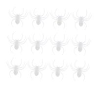 BESPORTBLE 20pcs Halloween Luminous Spider Trick Props Realistic Glow the Dark Fake Spiders for Haunted House Cosplay Party Decorations Prank with Vivid Structures and Creepy Design