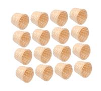 BESPORTBLE 20pcs Handwoven Bamboo Mini Baskets Rustic Desktop Organizer for Home Office Living Small Woven Storage for Decluttering Essentials and Pantry Items