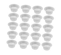 BESPORTBLE 20pcs Hydroponic Basin Garden Mesh Net Pot Hydroponic Planting Basket Hydroponics Net Cup Mesh Grow Pots Hydroponics Support Plant Net Hydroponics Pot Garden Net Cups Plastic