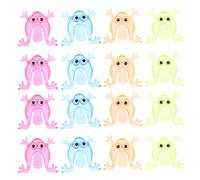 BESPORTBLE 20pcs Jumping Frog Party Assorted Colour Plastic Finger Pressing Novelty for Carnival Prizes and Filling up Goody Bags Fun Realistic Frog for Boys and Assorted style
