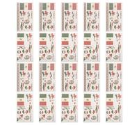 BESPORTBLE 20Pcs Mexican Flag Temporary Tattoo Stickers for Skin, Lightweight Breathable Coated Paper Tattoos for Soccer Matches and Sports Games Party Decorations