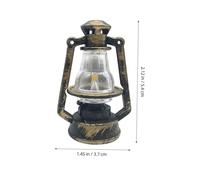 BESPORTBLE 20pcs Miniature Antique Kerosene Lamp Model Vintage Dollhouse Scene Ornaments Retro Oil Lantern Accessories for Fairy Garden Diorama Landscape Decoration