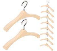 BESPORTBLE 20pcs Miniature Wooden Doll Hangers for Doll Clothes Sturdy Mini Hangers for Dollhouse Accessories Craft Model Scene Decor for DIY and Display