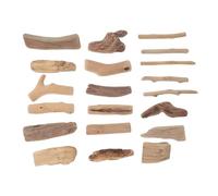 BESPORTBLE 20pcs Natural Driftwood Pieces for Crafts Wood Blocks for Freshwater Aquarium Decor