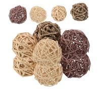 BESPORTBLE 20pcs Natural Rattan Chew for Small Animals Lightweight Handmade Grass Balls for Rabbits Hamsters Chinchillas Promotes Healthy Teeth Grinding Reduces Boredom and Protects Furniture