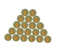 BESPORTBLE 20pcs Pet Molar Grass Cake Bunny Treats Pet Snacks Rabbit Snack Cakes Pet Molar Treats Rabbit Grass Biscuits Hamster Teething Snacks Rabbit Accessories Pet Supplies Olive Green