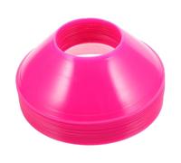 BESPORTBLE 20pcs Pink Soccer Training Discs Plastic Agility Cones for Football Basketball Skating Drills Stackable Lightweight Sports Equipment