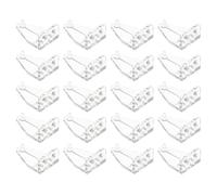 BESPORTBLE 20pcs Plastic 1-inch Roller Curtain Fixator Hooks Blinds Wall Fixing Clips for Window Treatment Hardware Home Décor