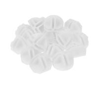 BESPORTBLE 20pcs Plastic Cube Connector Buckles for Wire Shelving Multipurpose Storage Cube Fasteners White Half-round Clips for Organizing Pet Cages and Cabinets