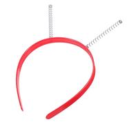 BESPORTBLE 20pcs Red Antenna Headband Set Lightweight Comfortable Plastic and Iron Material Unique DIY Craft Hair Accessories for Women for Holidays and Festive Events