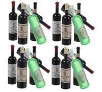 BESPORTBLE 20pcs Scale Realistic Green Blue Black Bottles for Dollhouse Decoration and Hands Crafting