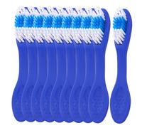 BESPORTBLE 20pcs Security Short Handle Toothbrushes with Soft Bristles for Prisons Detention Centers Psychiatric Hospitals Portable Toothbrush Blue for Teeth Cleaning