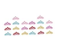 BESPORTBLE 20pcs Shaped Dog Hair Clips Pet Headdresses Yellow Lake and Bright Red Soft and Comfortable Accessories for Parties Parades and Photos